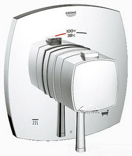 Grohe 19939000; Grandera; THM thermostatic trim set bath us; in Chrome