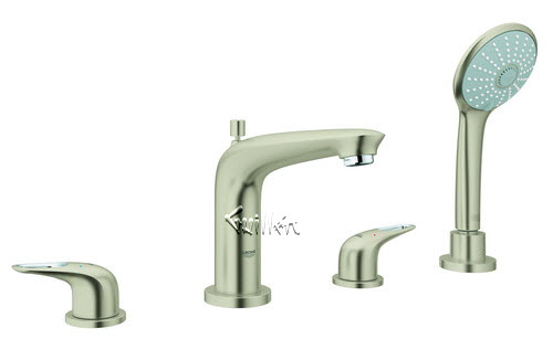 Grohe 19991EN3; Eurostyle; 2015 2 handle bath 4 hole US; in Brushed Nickel; Discontinued Product