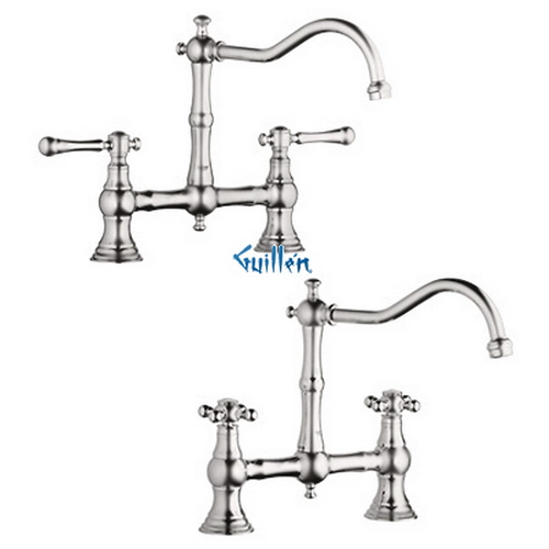 Grohe 20128EN0; Bridgeford; High Profile with Dual Handle; Sold Less Handles; in Infinity Brushed Nickel; Discontinued Product
