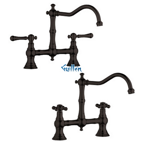 Grohe 20128ZB0; Bridgeford; HighProfile with Dual Handle; Sold LessHandles; in Oil Rubbed Bronze; Discontinued Product