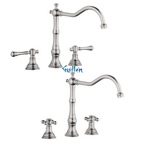 Grohe 20129EN0; Bridgeford; HighProfile Wideset; Sold Less Handles;in Infinity Brushed Nickel; Discontinued Product