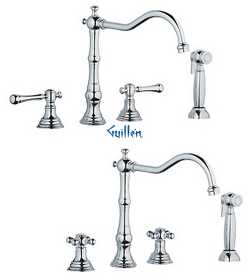 Grohe 20130 Bridgeford; High Profile Wideset with Side Spray; Sold Less Handles