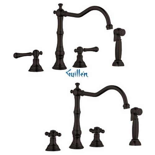 Grohe 20130ZB0; Bridgeford; High Profile Wideset with Side Spray; Sold Less Handles; in Oil Rubbed Bronze; Discontinued Product