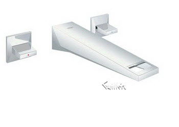 Grohe 20347000; Allure Brilliant; 2 knob handle basin lavatory faucet 3 hole wall mounted us; in Chrome; Discontinued Product