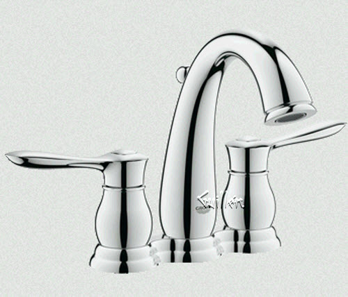 Grohe 20391000; Parkfield; 2 lever handle basin lavatory faucet 4"" inch centerset us; in Chrome; Discontinued Product