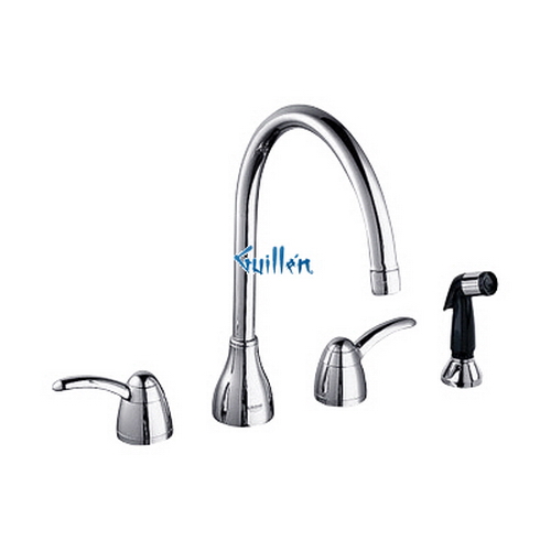 Grohe 20708 Talia; Kitchen Wideset Hose and side spray Swivel spout