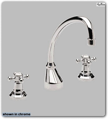 Grohe 20796 Classic; Kitchen Wideset 9 1/4" gooseneck swing spout Arabesk handles (45277)