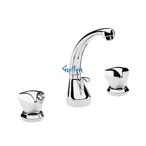 Grohe 20851 Classic; Two-Handle Lavatory Wideset Swivel or fixed spout TDL brass handles