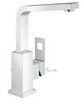 Grohe 23184000; Eurocube; single lever handle basin lavatory faucet high spout us; in Chrome; Discontinued Product