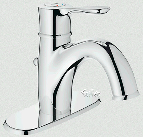 Grohe 23306000; Parkfield; single lever handle basin lavatory faucet 4"" inch centerset us; in Chrome; Discontinued Product