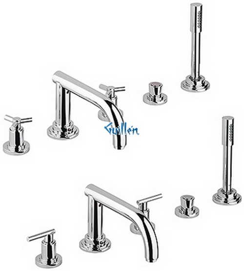 Grohe 25049 Atrio; Roman tub filler with Handheld shower head; Sold Less Handles