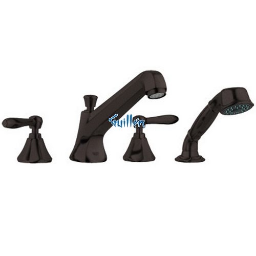 Grohe 25077ZB0; Somerset; Roman tubfiller with handheld shower head;Sold Less Handles; in Oil RubbedBronze; Discontinued Product