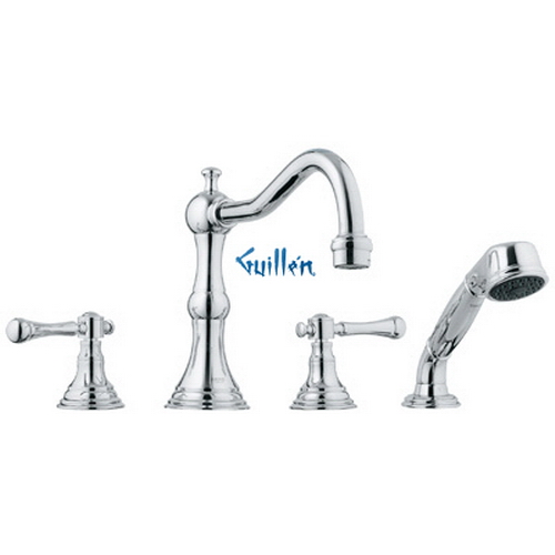 Grohe 25080 Bridgeford; Roman Tub Filler with Personal Handheld shower head; Sold Less Handles