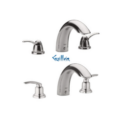 Grohe 25596EN0; Talia; Roman Tub Filler 3/4"" valves 79"" hose; Sold Less Handles; in Infinity Brushed Nickel; Discontinued Product