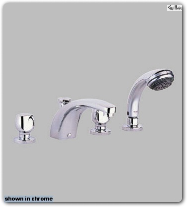 Grohe 25622 Exquisit; Roman Tub Filler Adjustable personal hand shower 1/2" valves