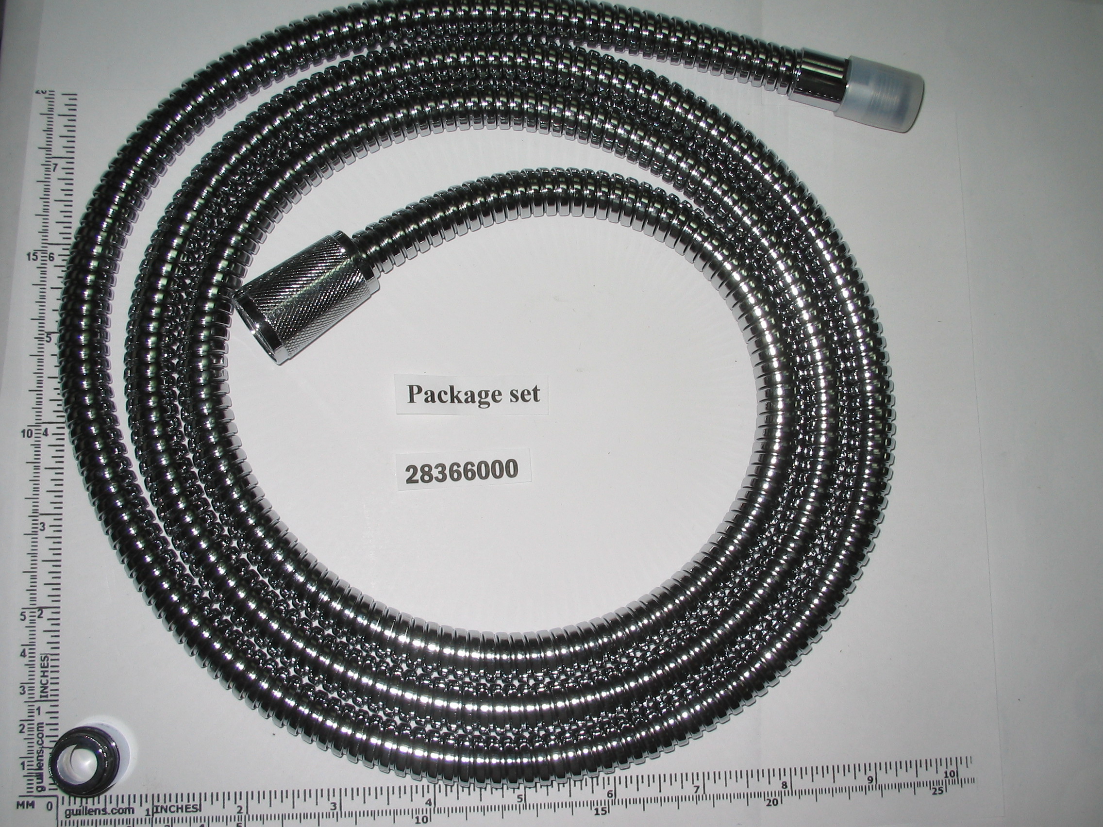 Grohe 28366000; ; 79"" tub handheld shower head flexible hose; in Chrome; Discontinued Product - Use GRohe 28145000