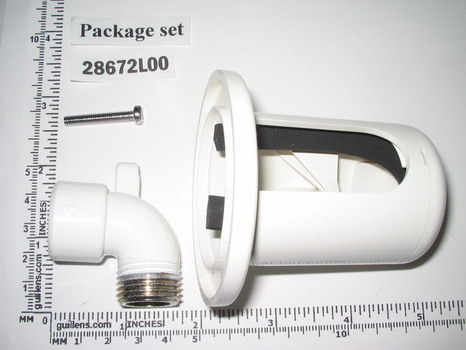 Grohe 28672L00; Relexa; Wall Union 1/2"""" NPT female thread; in White; Discontinued Product