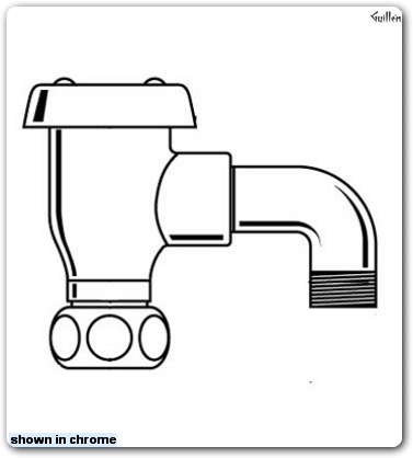 Grohe 28761 Relexa; 2 9/16" Cast Brass Spout 1/2" hose thread Vacuum breaker