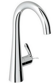 Grohe 30026SDE; Ladylux3; pillar tap sink US; in RealSteel; Discontinued Product