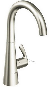 Grohe 30026DCE; Ladylux3; pillar tap sink US; in Super Steel; Discontinued Product
