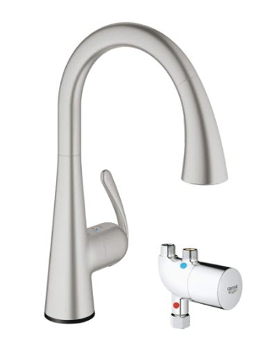 Grohe 30226000; Ladylux3 Touch; zedra pull-down kitchen faucet with touch technology ; in Chrome; Discontinued Product - Use Grohe 30205001