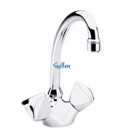 Grohe 31054 Classic; Two-handle Bar Centerset 7 1/4" tubular swivel spout TDL brass handles