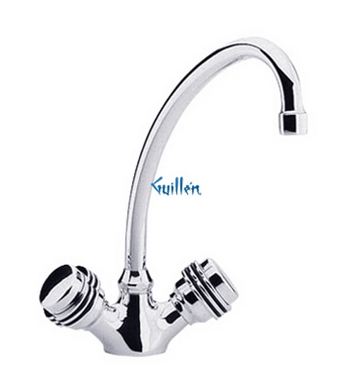 Grohe 31057 Classic; Two-handle Bar Centerset 7 1/4" tubular swivel spout