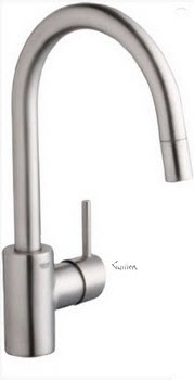 Grohe 3134900E; Concetto; single lever handle kitchen faucet sink Eco pull-out spray us; in Chrome; Discontinued Product