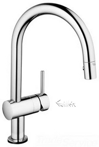 Grohe 31359000; Minta Touch; pull-down kitchen faucet with touch technology; in Chrome; Discontinued Product - Use Grohe 31359001