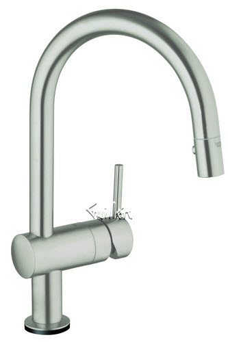 Grohe 31359DC1; Minta Touch; sink C-spout spray US; in Super Steel; Discontinued Product