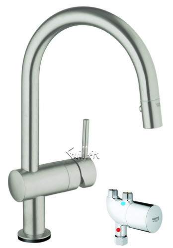 Grohe 31392DC0; Minta; Minta Touch eltr. sink pull-out spray US; in Super Steel; Discontinued Product - Use Grohe 31359DC1