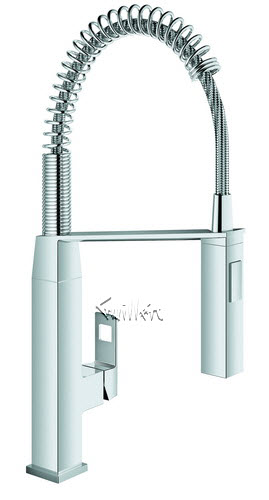 Grohe 31401000; Eurocube; OHM sink profi-spray medium kitchen faucet; in Chrome