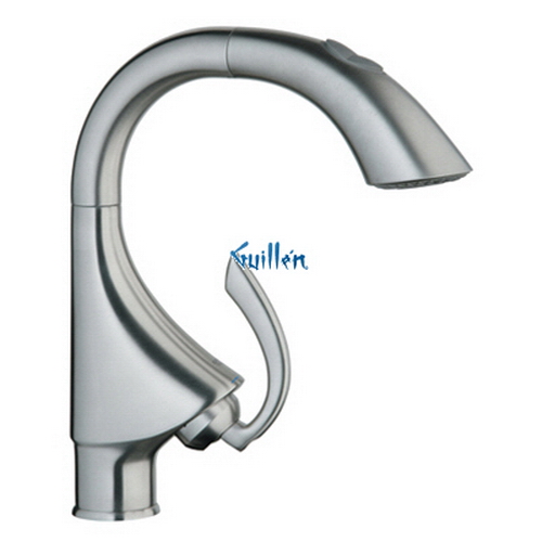 Grohe 32073SDE; K4; High Profile Pull Down dual spray kitchen faucet; in Stainless Steel; Discontinued Product