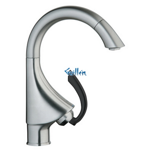 Grohe 32074KD0; K4; High ProfilePull Down single spray kitchenfaucet; in Stainless Steel/Black; Discontinued Product