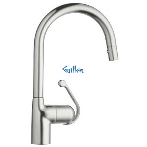Grohe 32244DC0; LadyLux Pro; HighProfile Pull Down dual spraykitchen faucet; in SuperSteel; Discontinued Product