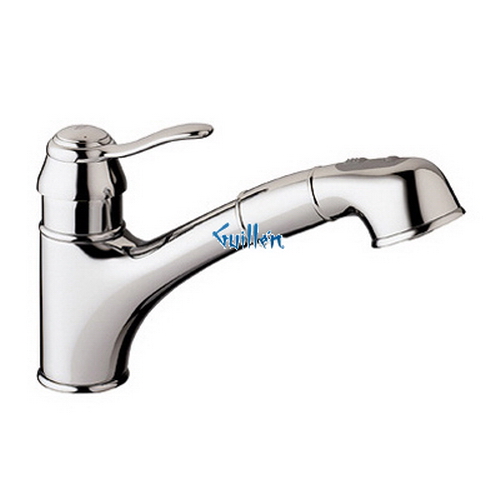 Grohe 3245900E; Ashford; Low Profile with Pull Out Spray kitchen faucet; in Chrome; Discontinued Product - Use Grohe 32459000