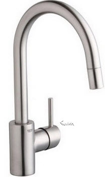 Grohe 32665DC1; Concetto; single lever handle kitchen faucet sink pull-out spray us; in Super Steel; Discontinued Product
