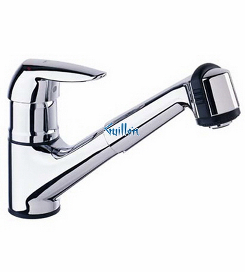 Grohe 33330 Eurodisc; Low Profile Pull Out Faucet with Dual Spray