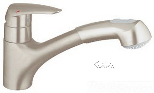 Grohe 33330DC1; Eurodisc; OHM sink pull-out spray hoses US; in Super Steel   33330DCE  ; Discontinued Product