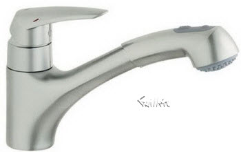 Grohe 33330DCE; Kitchen; Eurodisc OHM sink pull-out spray US; in Super Steel; Discontinued Product - Use Grohe 33330DC1