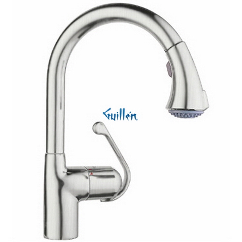 Grohe 33758DCE; LadyLux Cafe; HighProfile Pull Down dual spraykitchen faucet; in SuperSteel; Discontinued Product
