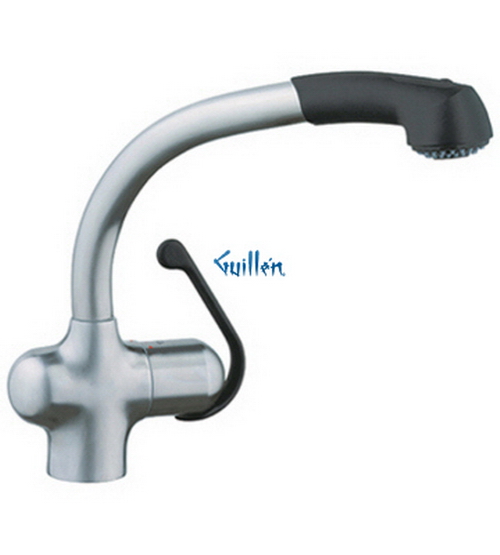 Grohe 33759 LadyLux Plus; Pull-Out Spray Single-Handle Kitchen Centerset Solid Body