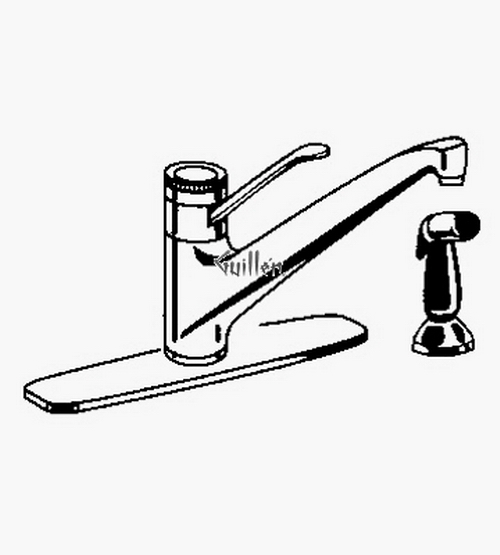 Grohe 33857 Classic / Euromix; Single-Handle Kitchen Centerset