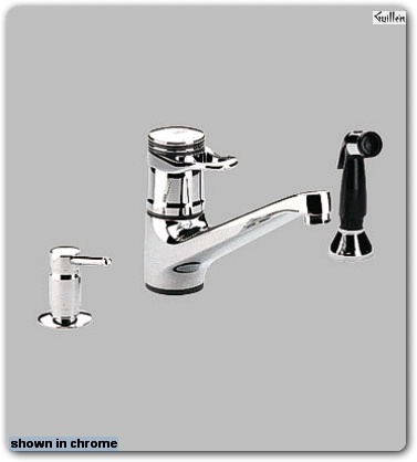 Grohe 33859 Europlus; Single-Handle Kitchen Faucet Hose and side spray 10" cast brass spout