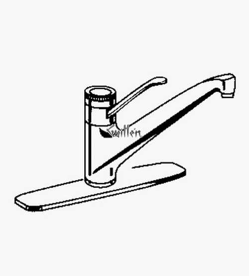 Grohe 33868 Classic / Euromix; Single-Handle Kitchen Centerset