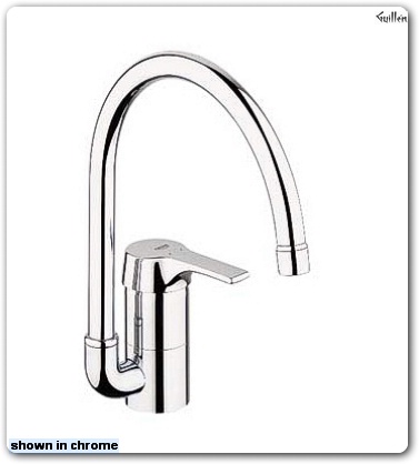 Grohe 33877 Euroeco; Kitchen/Bar Single-Handle Centerset Swivel spout