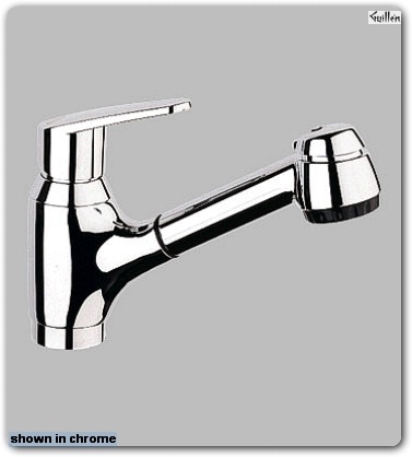 Grohe 33897 Eurodeck; Pull-Out Spray Single-Handle Kitchen Centerset Swivel spout