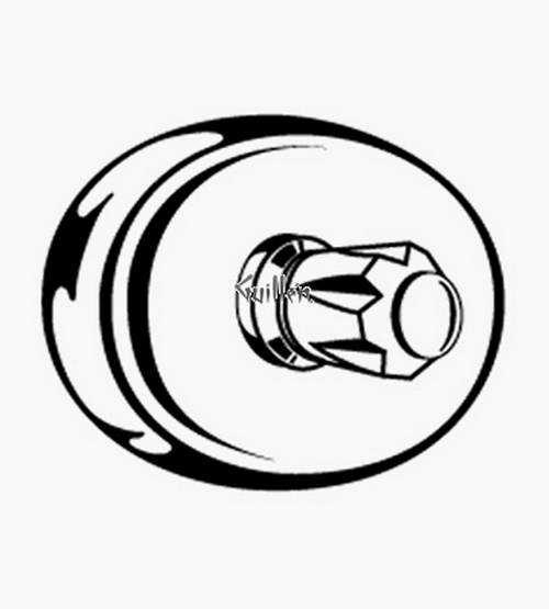 Grohe 34448 Grohmix; Thermostatic Valve 1/2" NPT Diamond handle temperature control