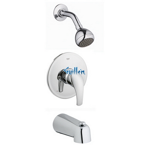 Grohe 35012001; Eurosmart; Pressure Balance Shower/Tub Combination Trim; in Chrome Starlight; Discontinued Product - Use Grohe 35012002