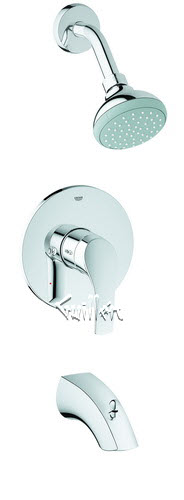 Grohe 35012002; New Eurosmart; PBV pressure balance valve set conc. bath us; in Chrome; Discontinued Product